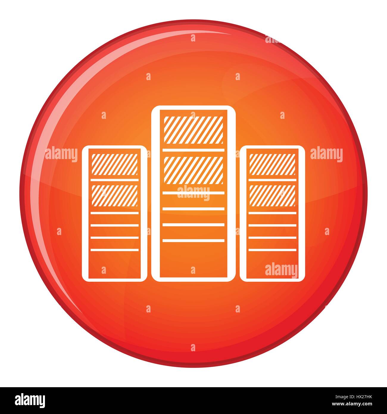 Database servers icon, flat style Stock Vector Image & Art - Alamy