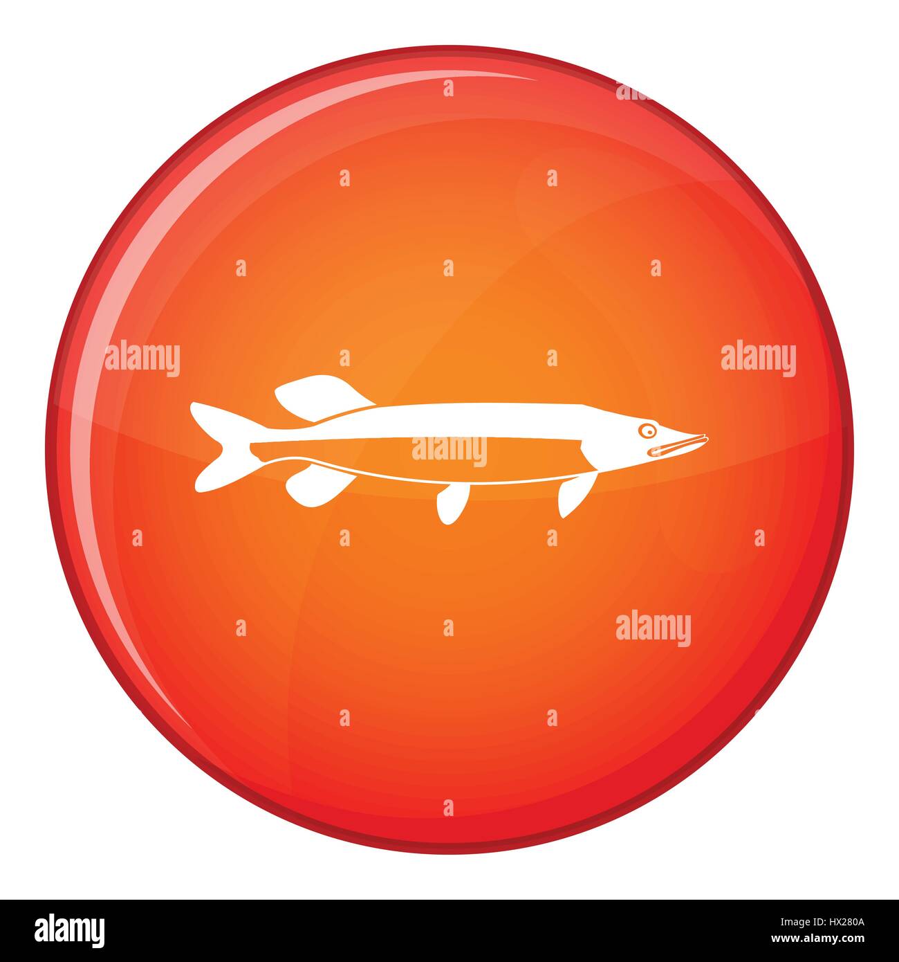 Fish icon, flat style Stock Vector Image & Art - Alamy