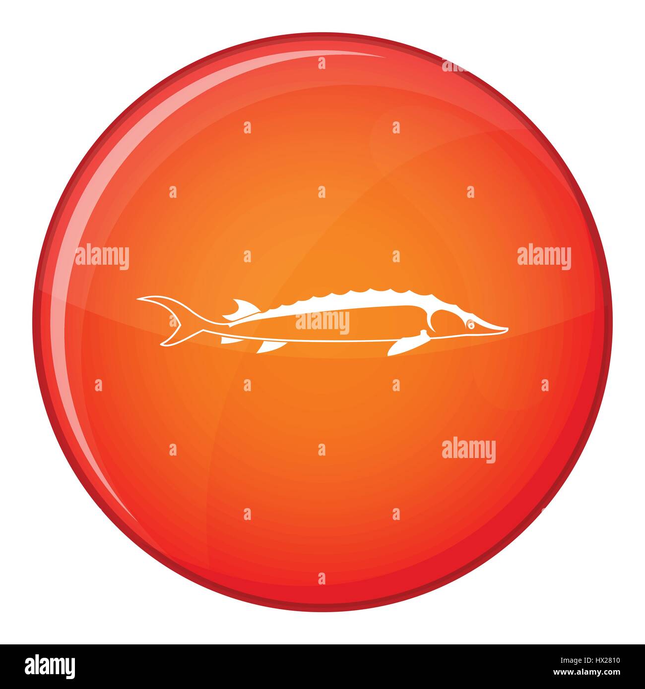 Fish icon, flat style Stock Vector Image & Art - Alamy