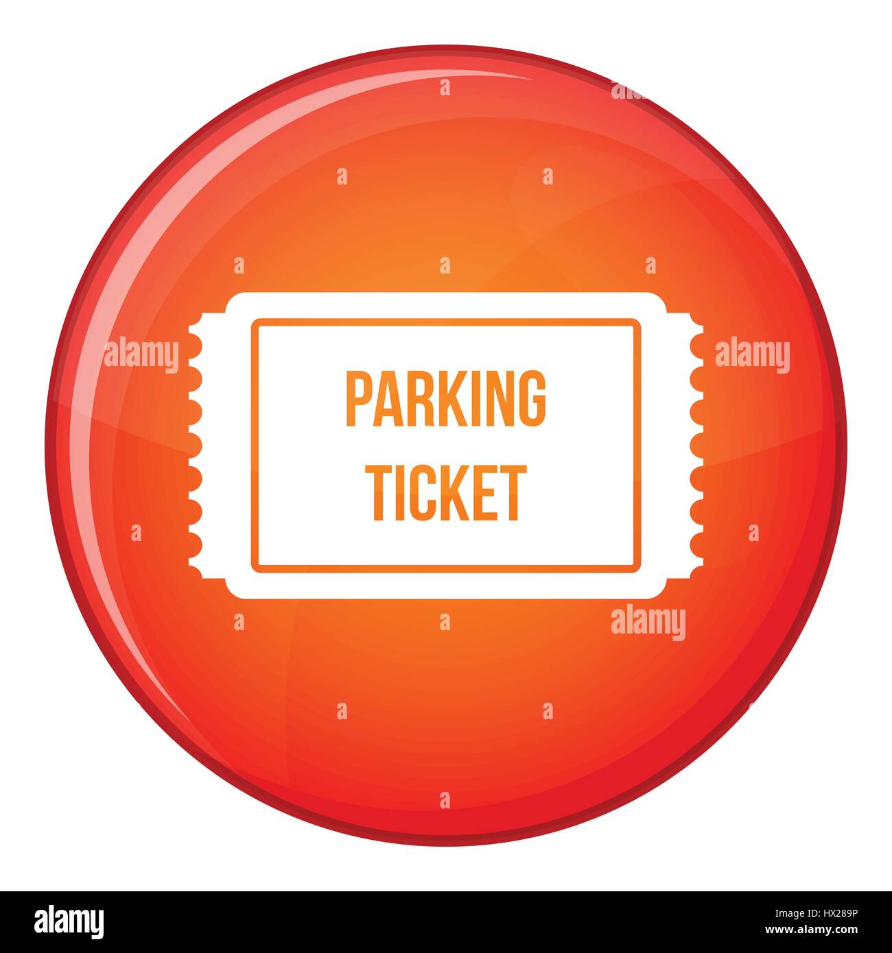 Parking ticket icon, flat style Stock Vector Image & Art - Alamy