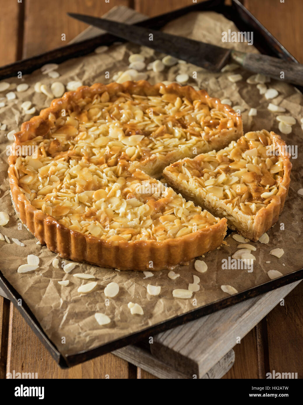 Portuguese almond tart hires stock photography and images Alamy