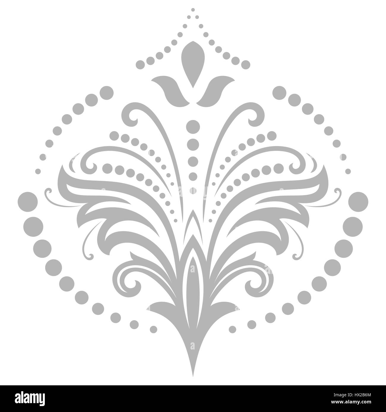 Gray color floral pattern Cut Out Stock Images & Pictures - Alamy
