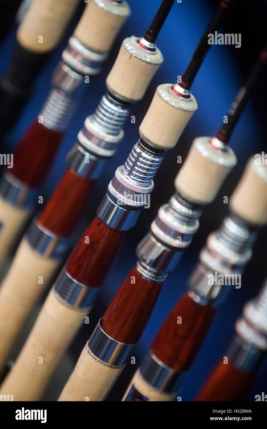 Multiple fishing rods hi-res stock photography and images - Alamy