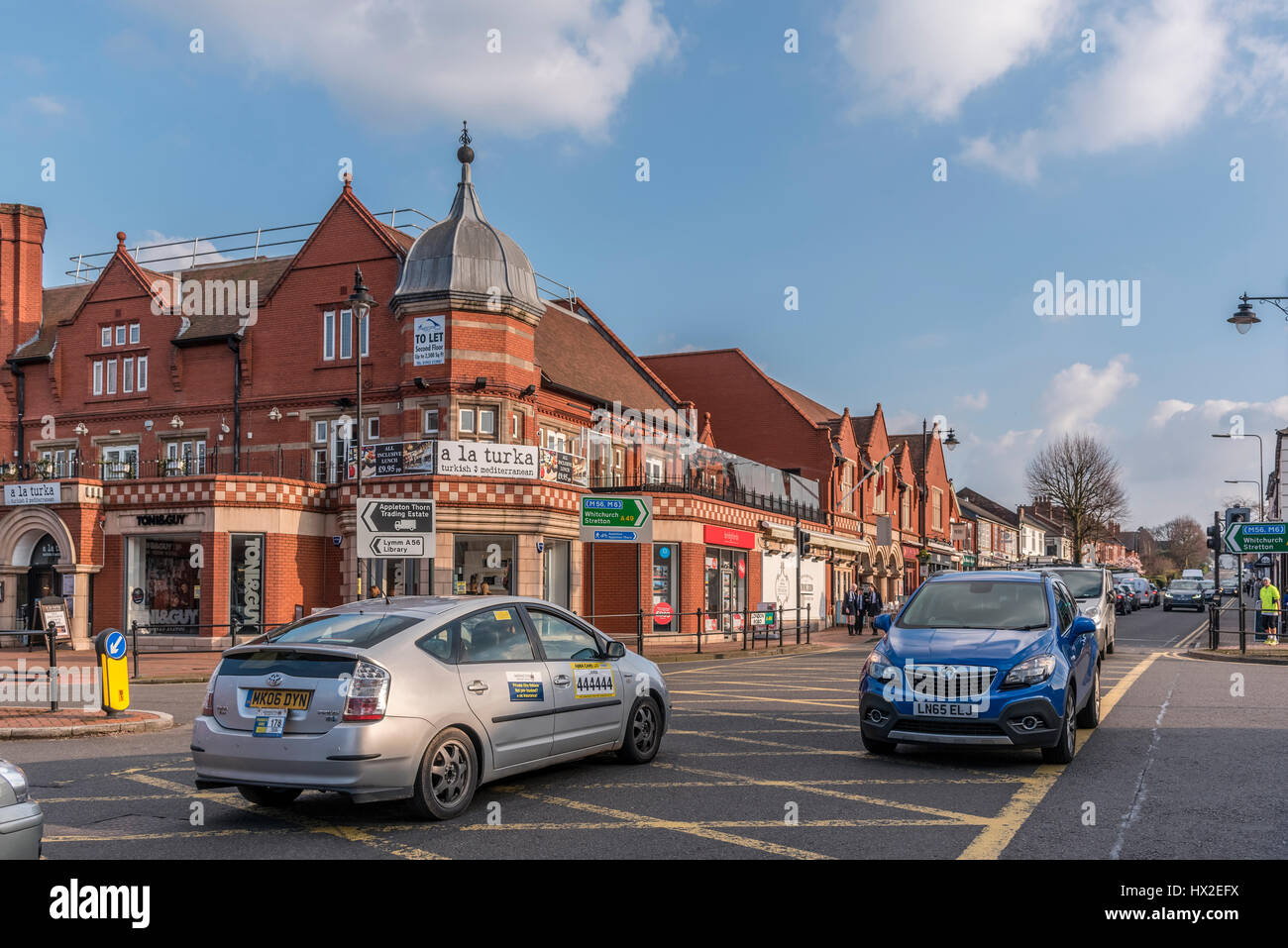 THe centre of Stockton Heath and affluent suburb in the south of