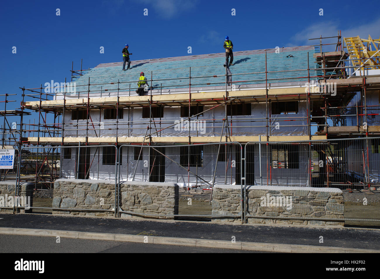 New Housing Build, Holyhead Wales Stock Photo Alamy