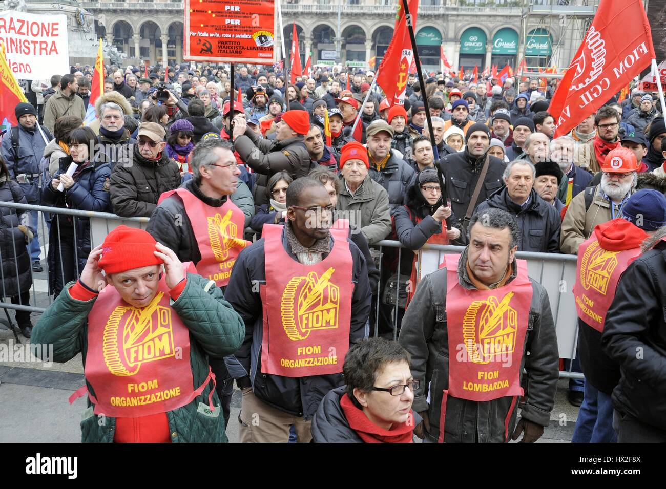 Italian Union Labor union rally italy hi-res stock photography and images - Alamy