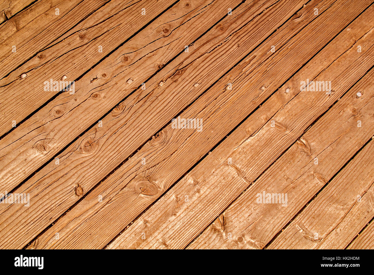 Close up shot of Diagonal Wooden floor pattern.Image Of Old Wooden
