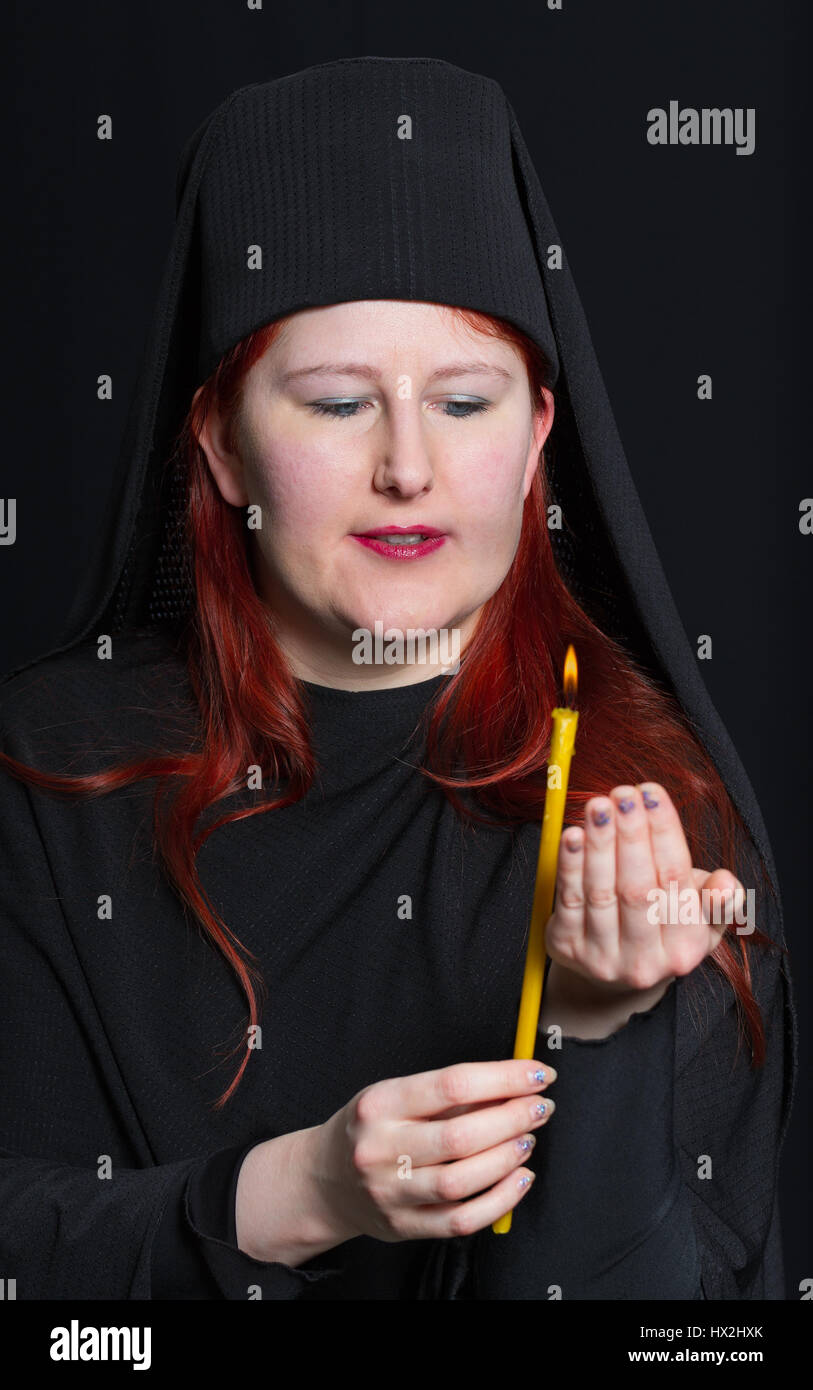 Candle Robe Woman robe candle one person hi-res stock photography and images - Alamy
