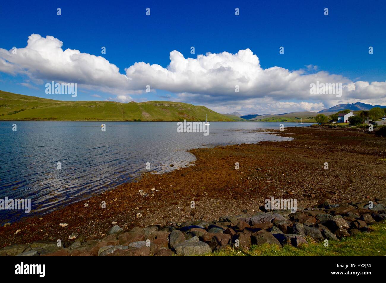 Loch Harport at Carbost, Isle of Skye Stock Photo