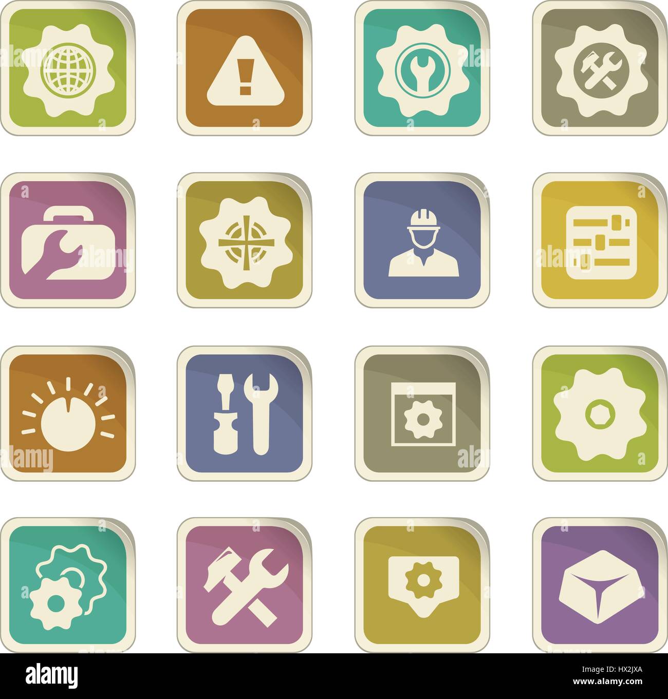 Setting icon set for web sites and user interface Stock Vector Image ...