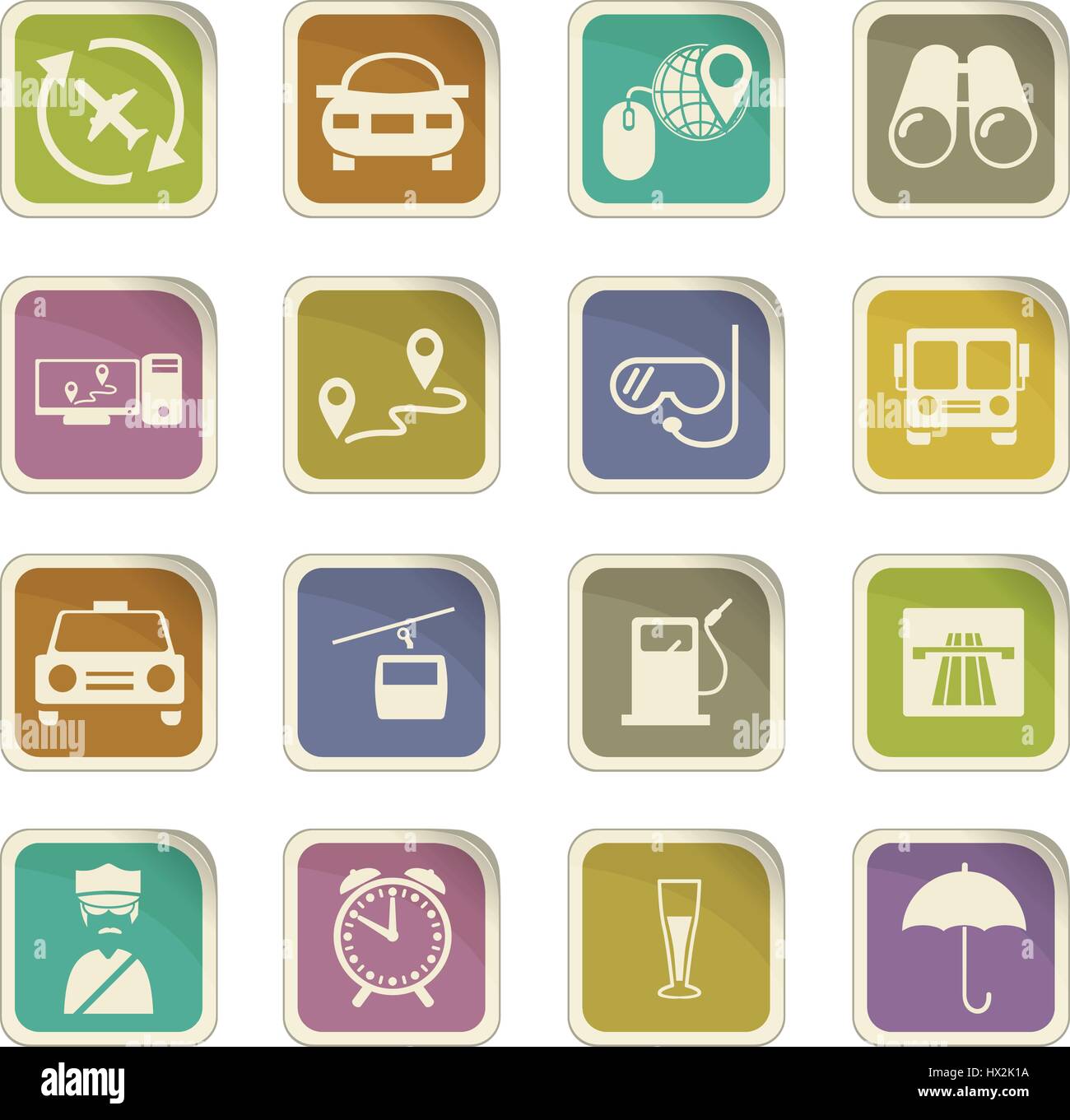 Travel icon set for web sites and user interface Stock Vector Image ...