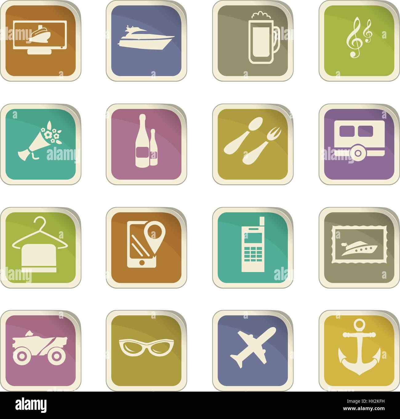 Travel icon set for web sites and user interface Stock Vector Image ...