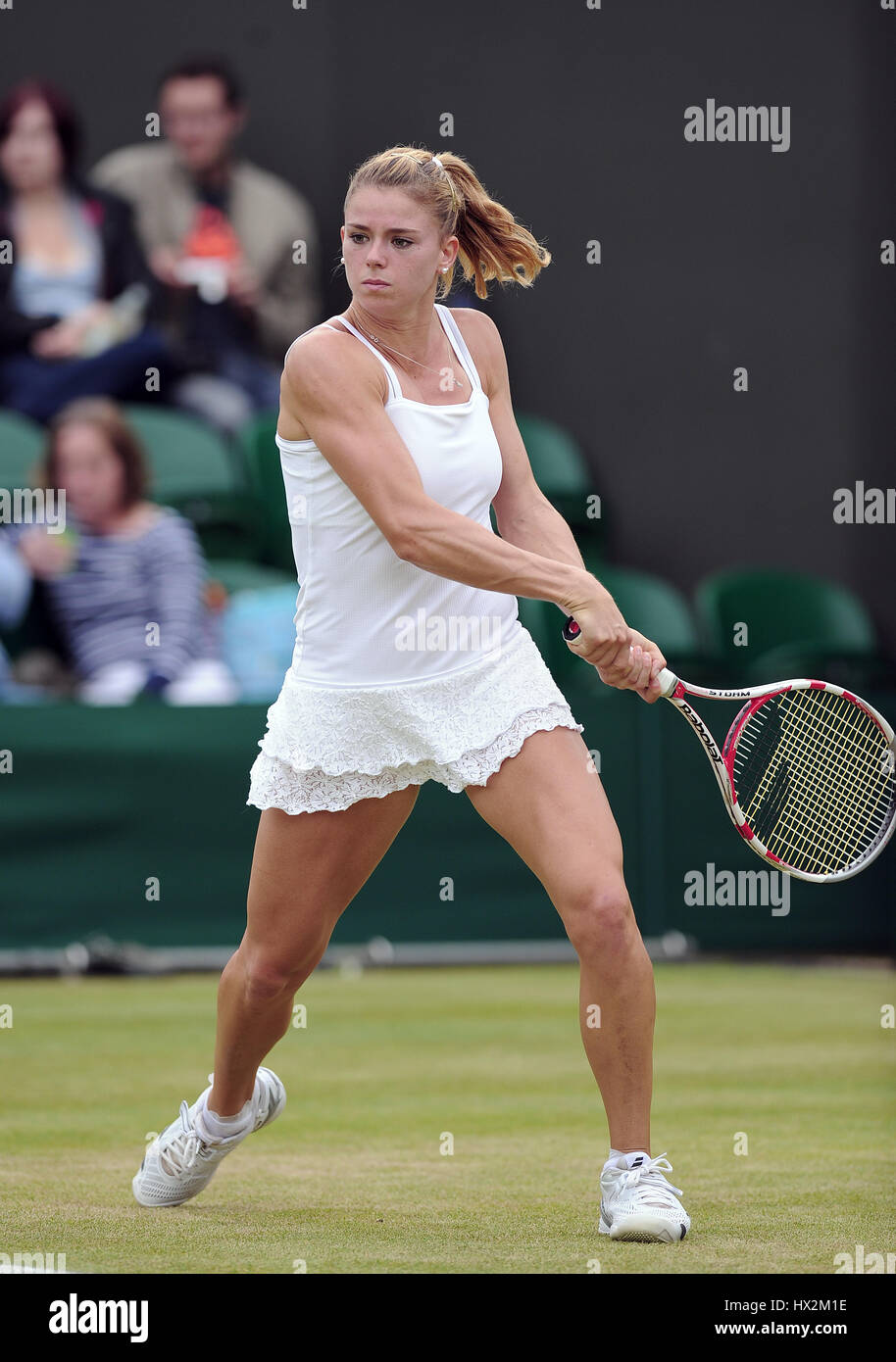 CAMILA GIORGI ITALY ITALY THE ALL ENGLAND TENNIS CLUB WIMBLEDON LONDON ENGLAND 28 June 2013 Stock Photo