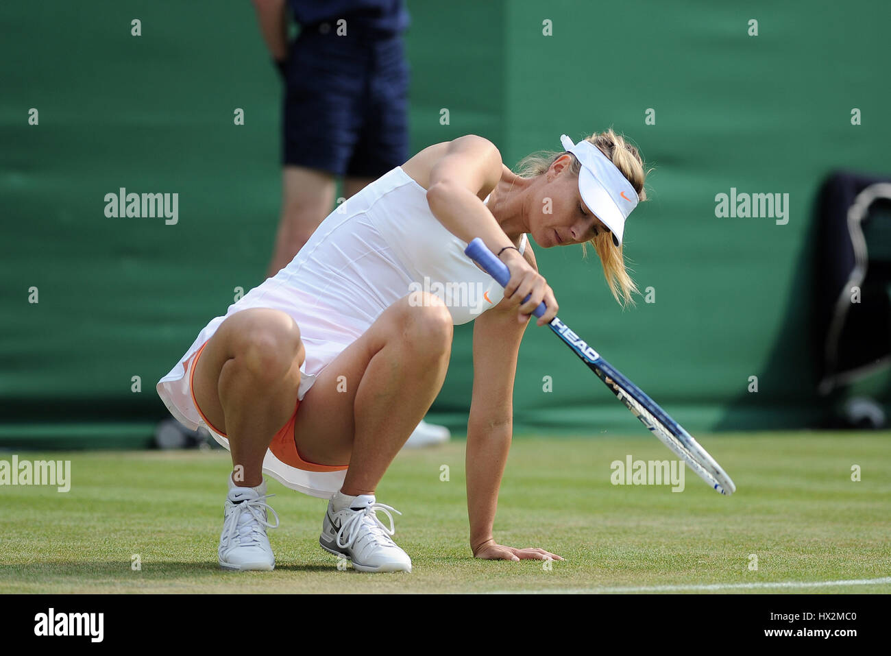 MARIA SHARAPOVA SLIPS ON GRASS RUSSIA 