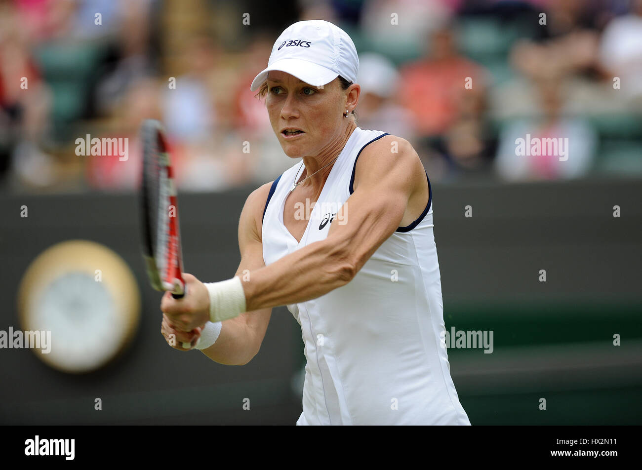 SAMANTHA STOSUR AUSTRALIA AUSTRALIA THE ALL ENGLAND TENNIS CLUB WIMBLEDON LONDON ENGLAND 27 June 2012 Stock Photo