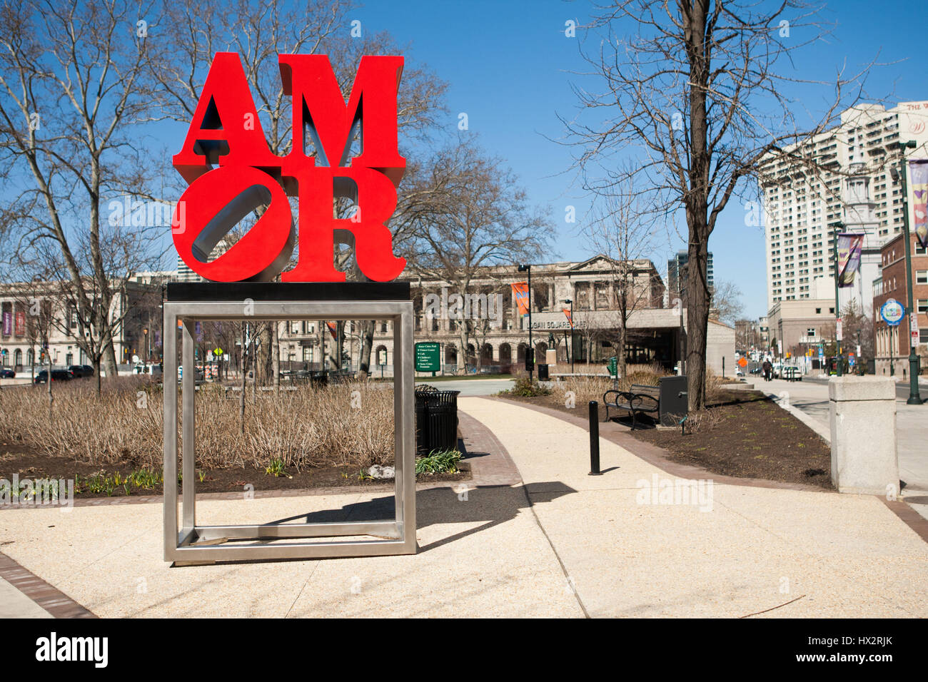 Amor Statue, Basilica of Saints Peter and Paul, Philadelphia, USA Stock