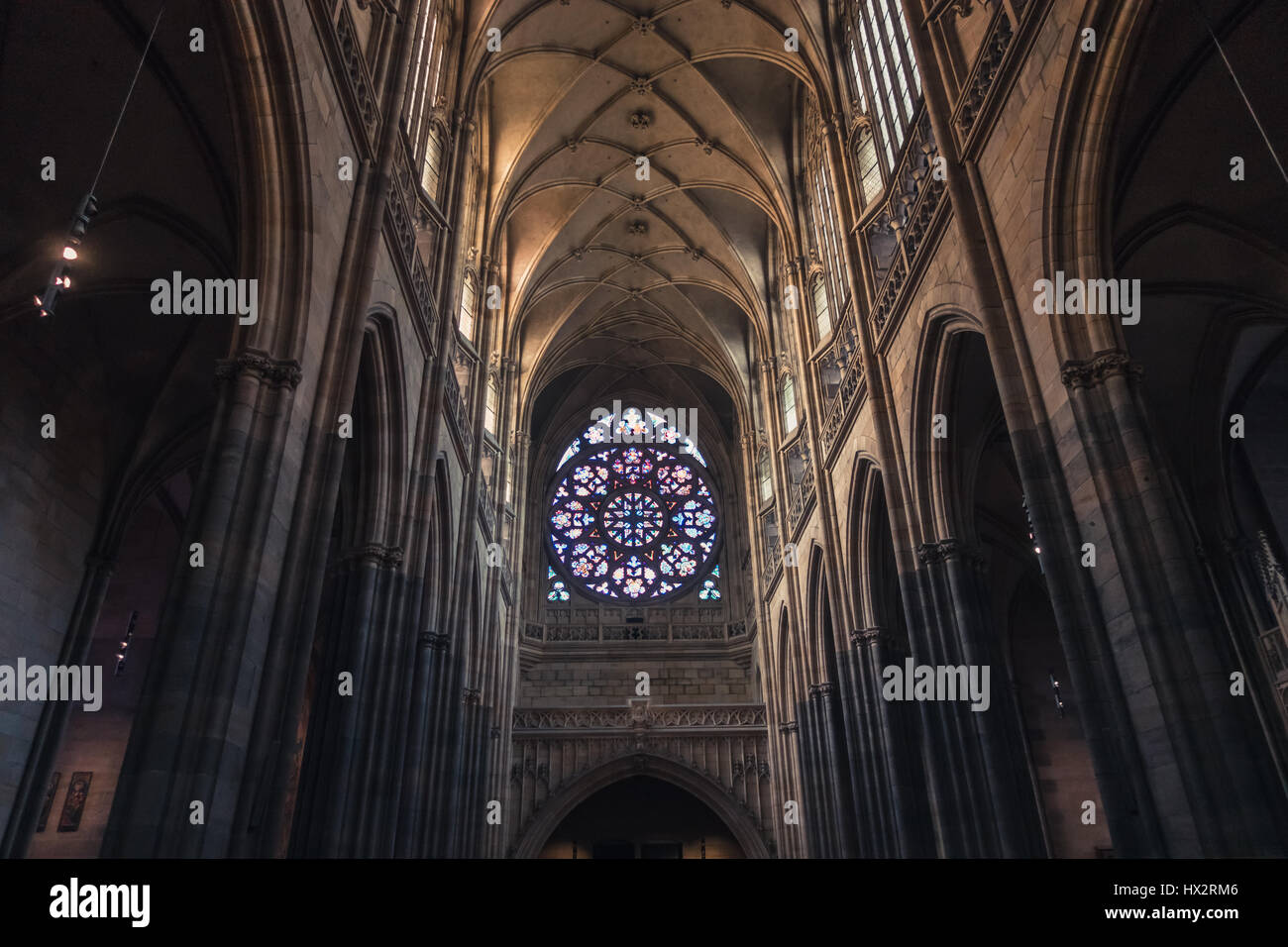 Interior of St Vitus Cathedral in Prague Stock Photo - Alamy