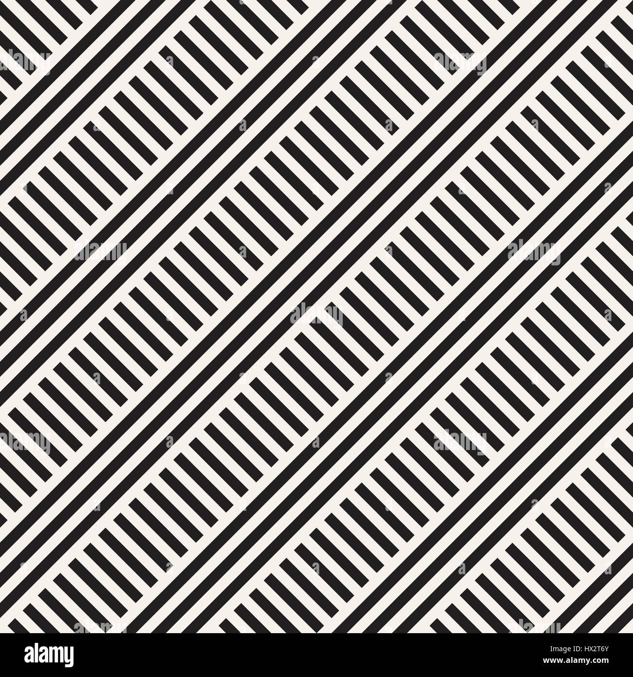 Interlacing Parallel Stripes. Vector Seamless Monochrome Pattern Stock ...