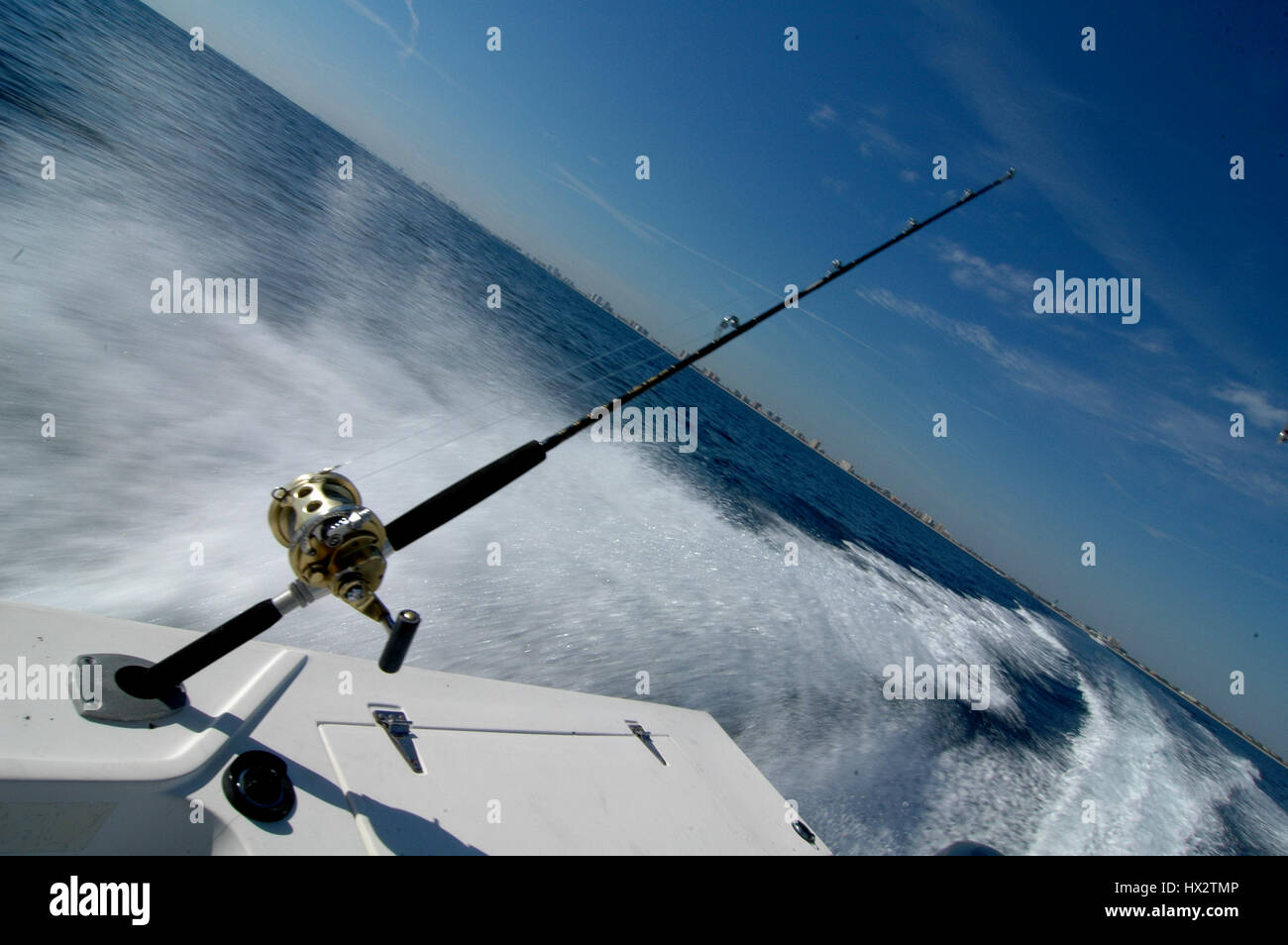 Boat fishing pole holder hi-res stock photography and images - Alamy