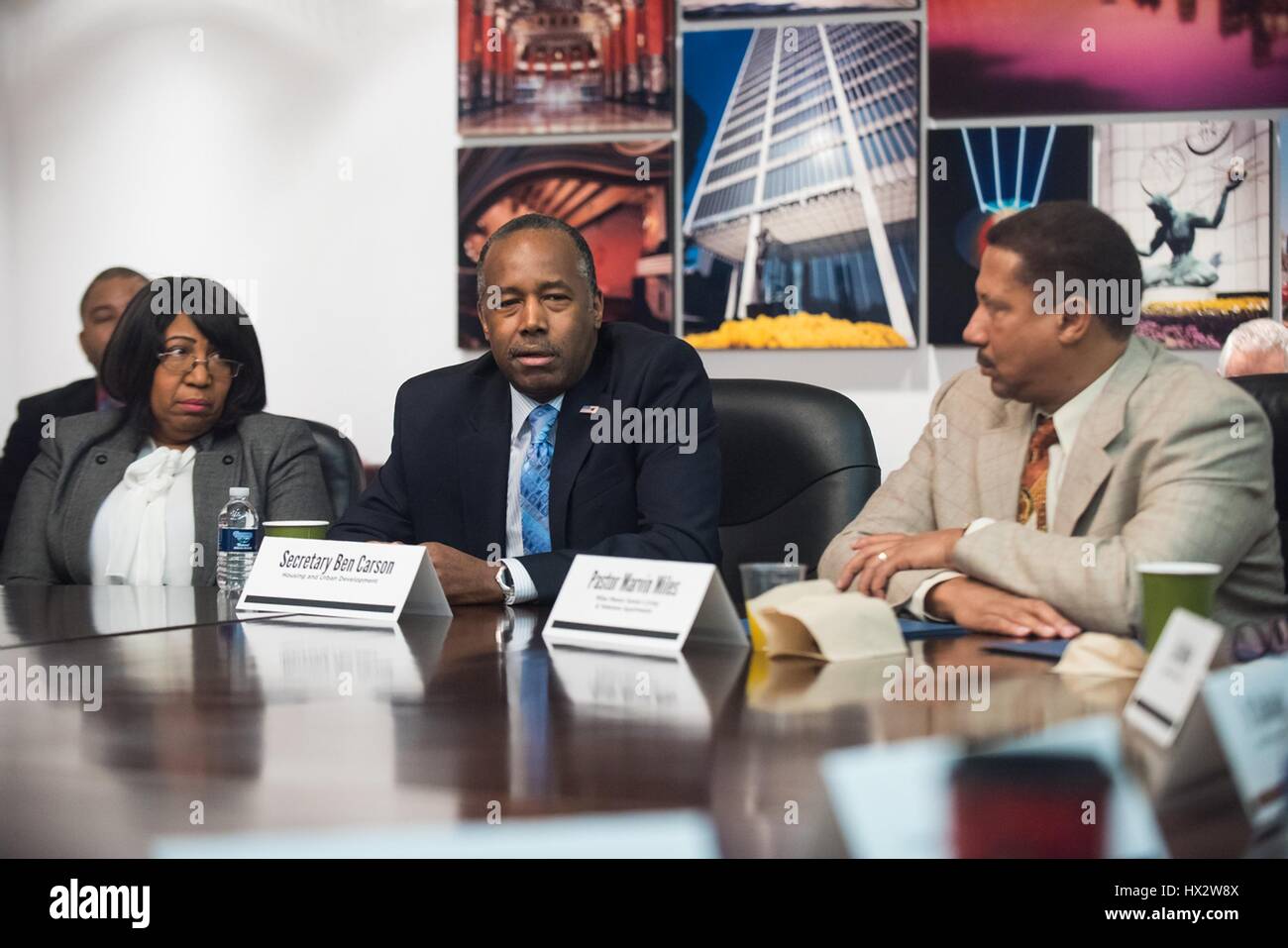 United states secretary of housing and urban development ben carson hires stock photography and