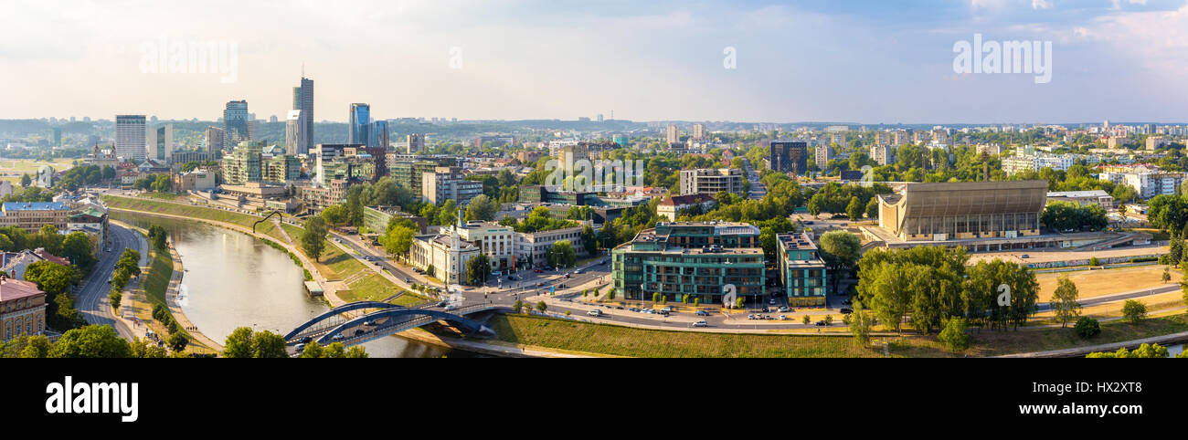 Panorama of Vilnius - Lithuania Stock Photo