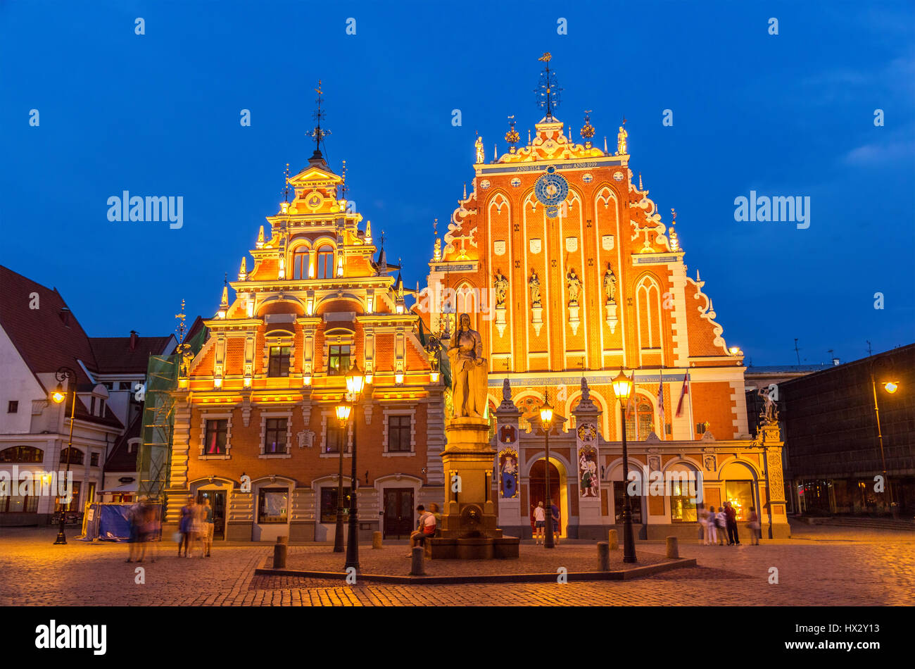 House of the Blackheads in Riga, Latvia Stock Photo