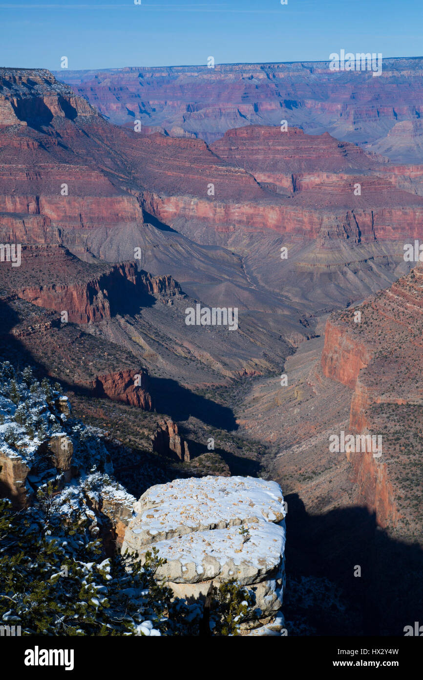 From Grandview Point, South Rim, Grand Canyon National Park, UNESCO World Heritage Site, Arizona, USA Stock Photo