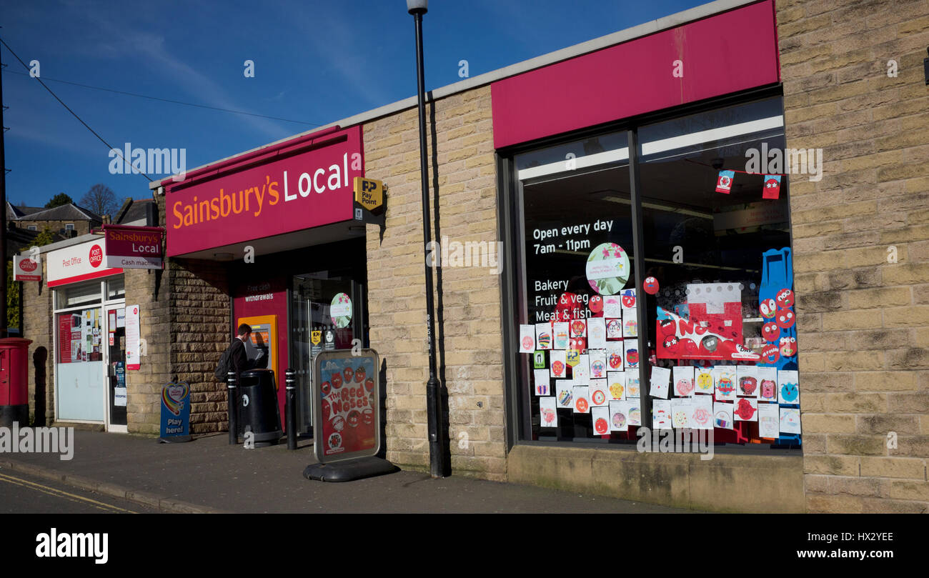 Sainsbury's Store lin New Mills, Peak District, Derbyshire Stock Photo