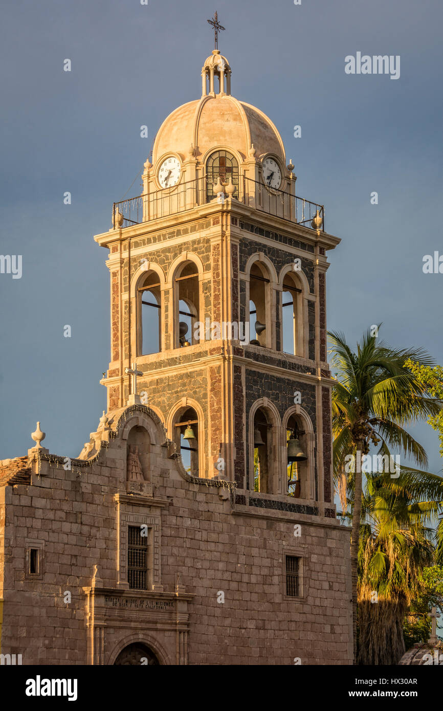 Misión de Nuestra Señora de Loreto Conchó in Loreto, Baja California Sur, Mexico. Established in 1697 at the native settlement of Concho by Jesuit mis Stock Photo