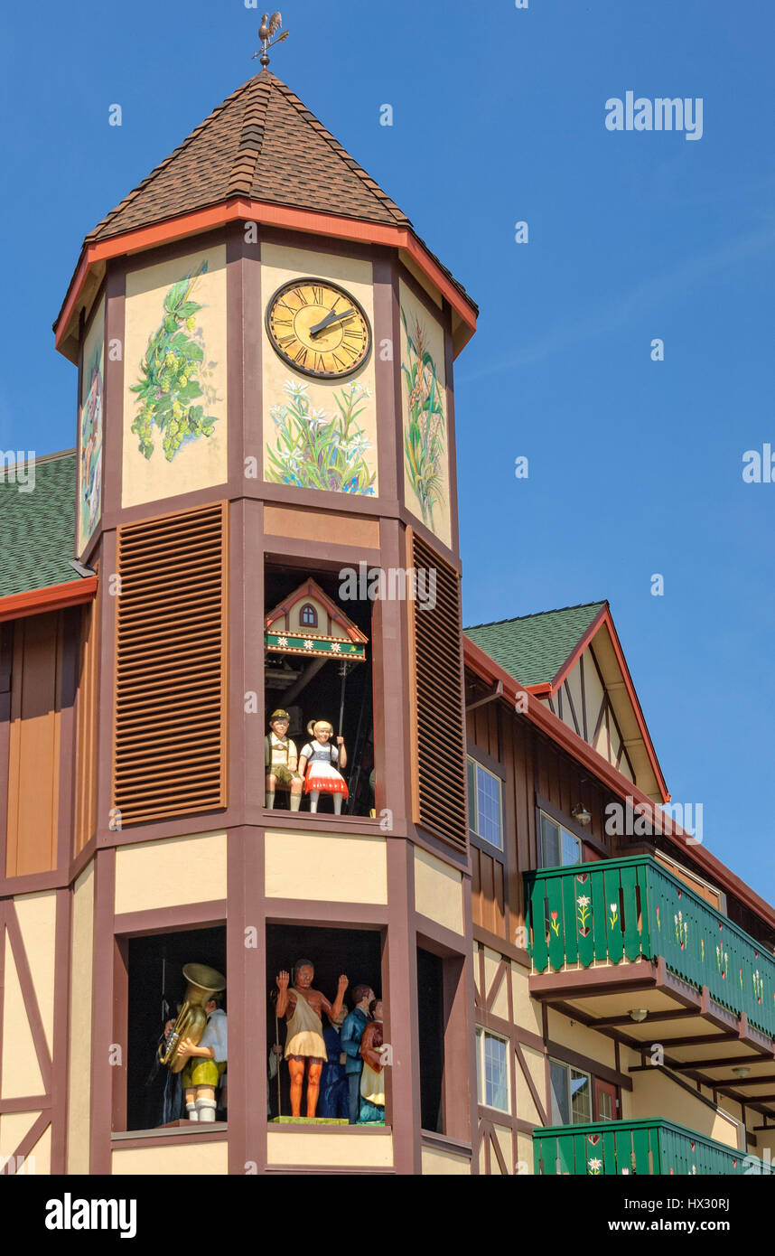 Glockenspiel at Edelweiss Village apartments in Mount Angel, Oregon