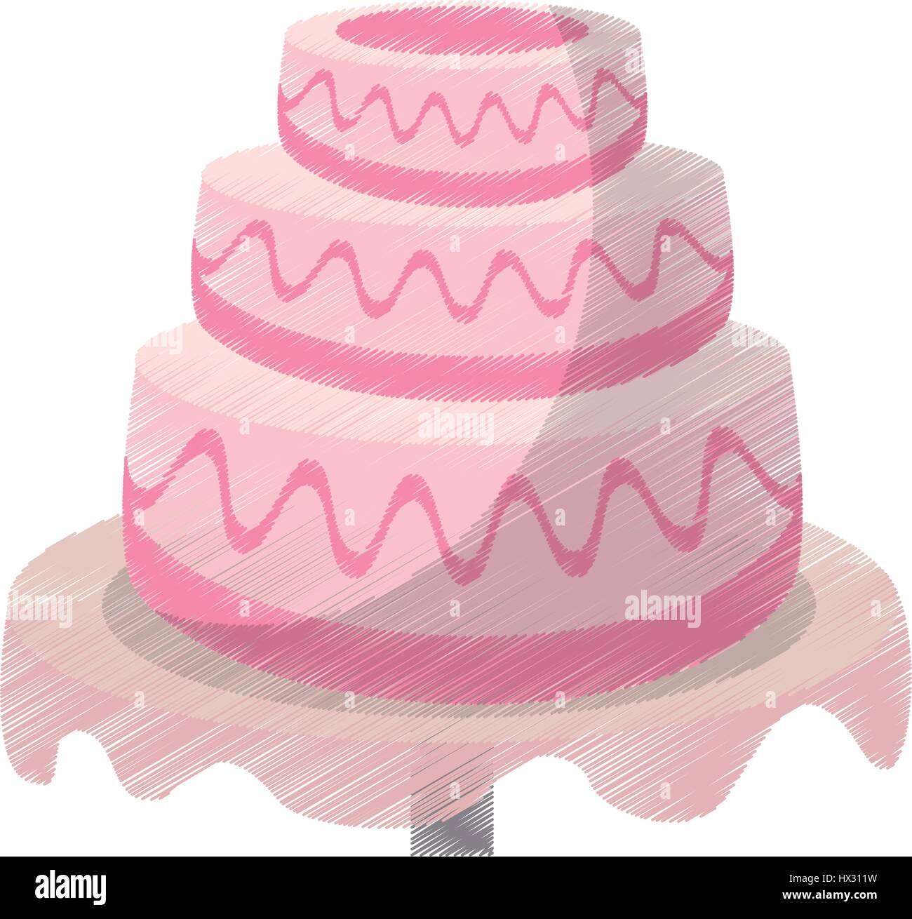 drawing cake wedding dessert Stock Vector Image & Art Alamy