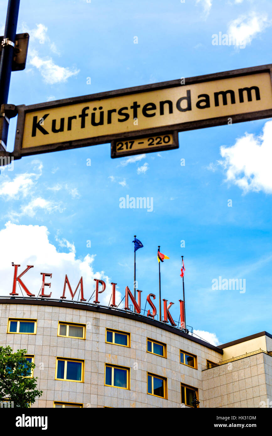 Hotel Bristol Kempinski in Berlin, Germany Stock Photo