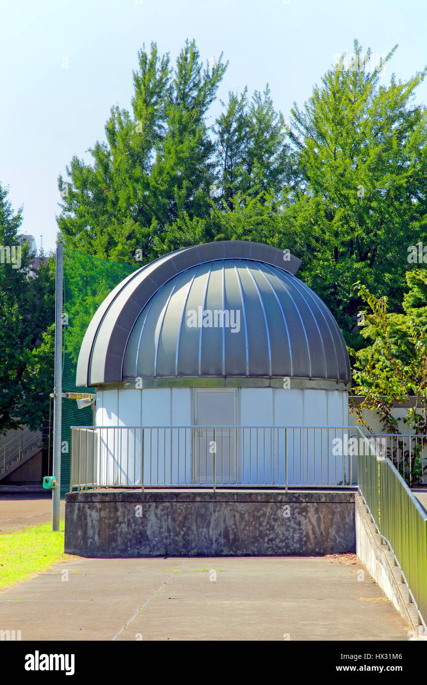 50 cm Telescope for Public Outreach at Mitaka Campus of National Observatory of Japan Stock Photo