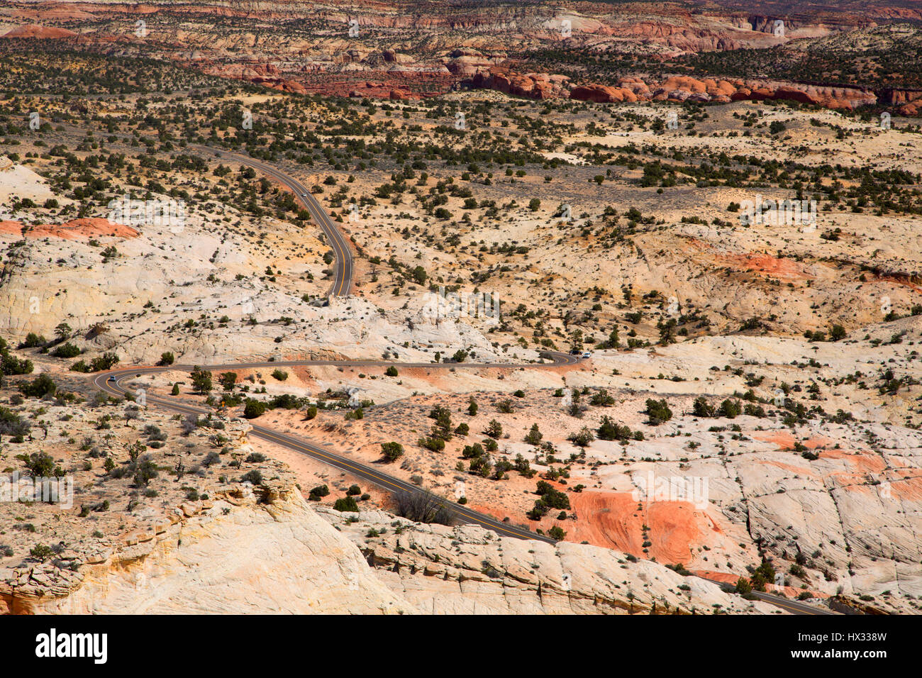 Highway 12 National Scenic Byway, Grand Staircase - Escalante National Monument, Utah Stock Photo