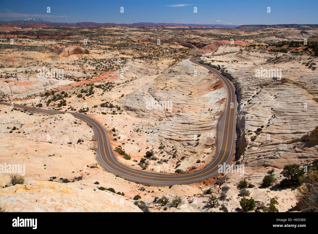 Highway 12 National Scenic Byway, Grand Staircase - Escalante National Monument, Utah Stock Photo