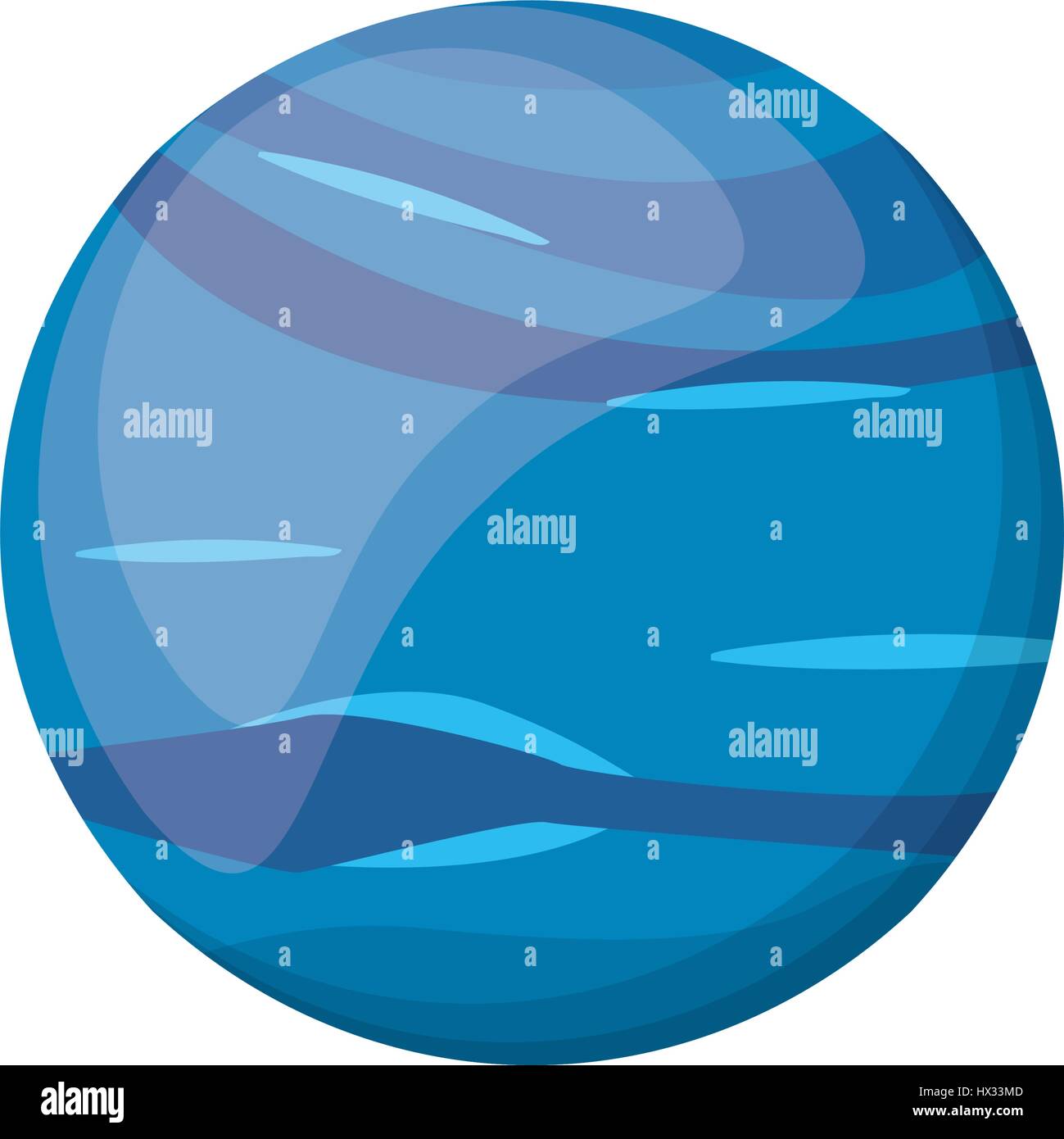 neptune planet space image Stock Vector