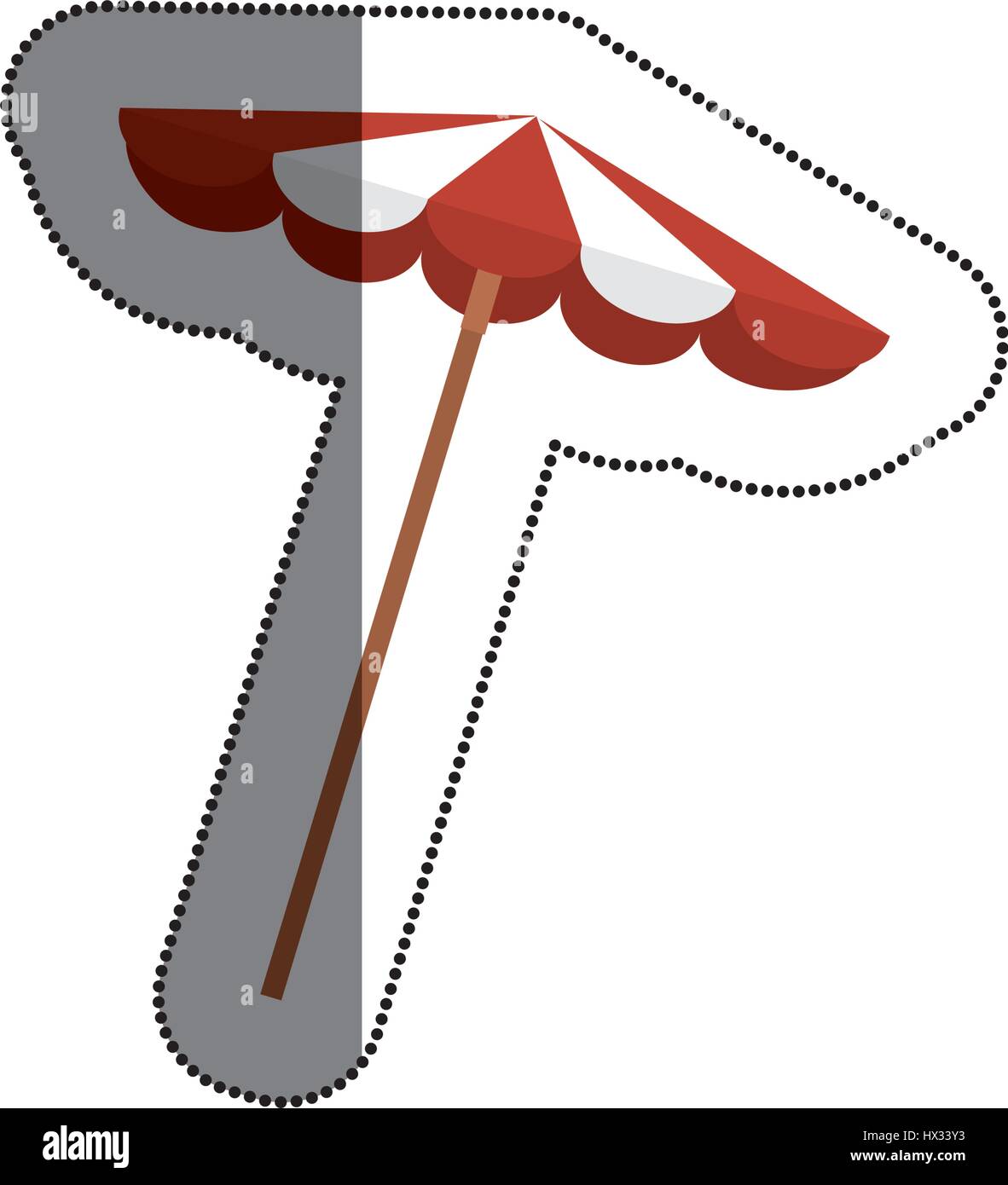 beach umbrella isolated icon Stock Vector Image & Art - Alamy