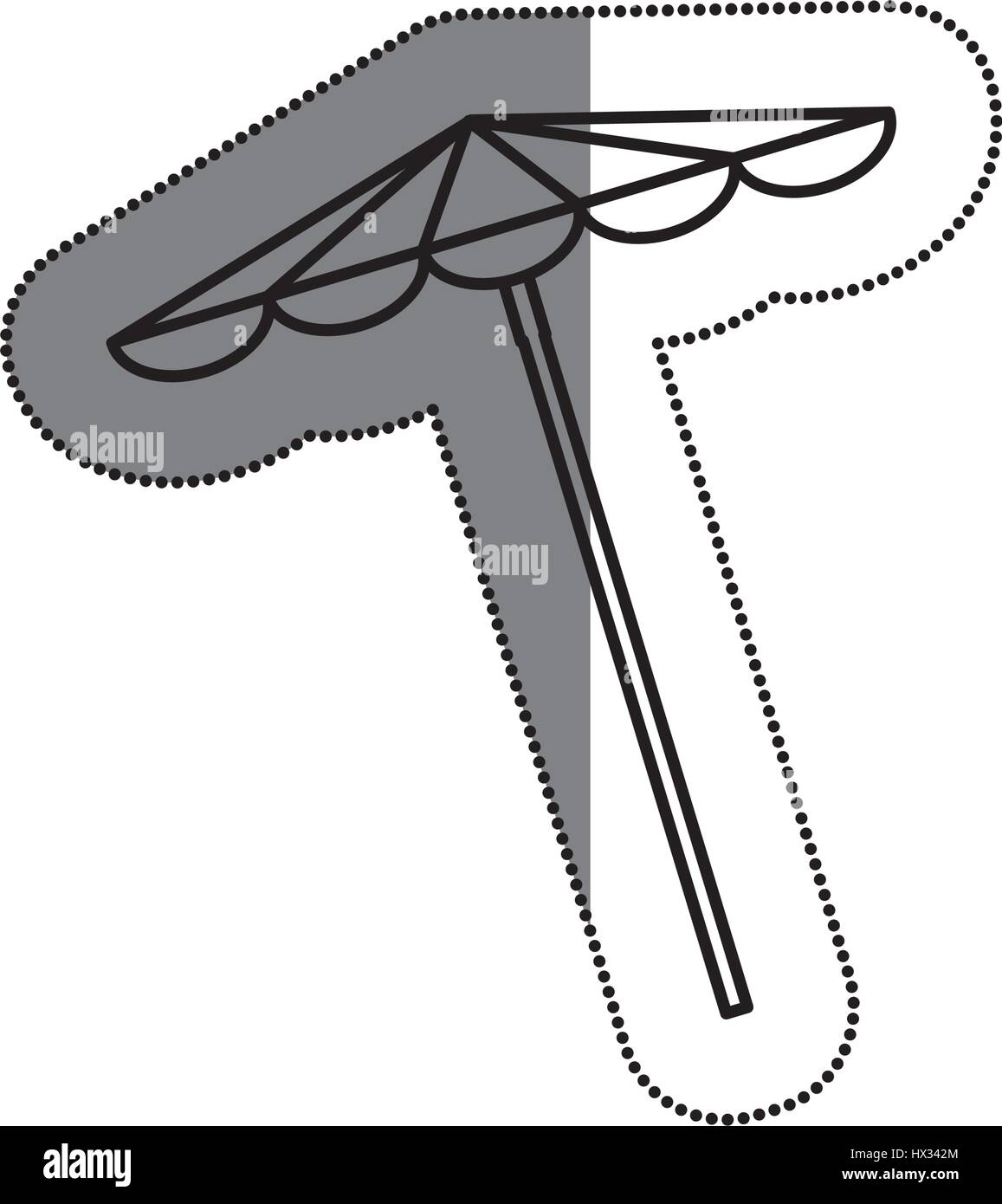 beach umbrella isolated icon Stock Vector Image & Art - Alamy