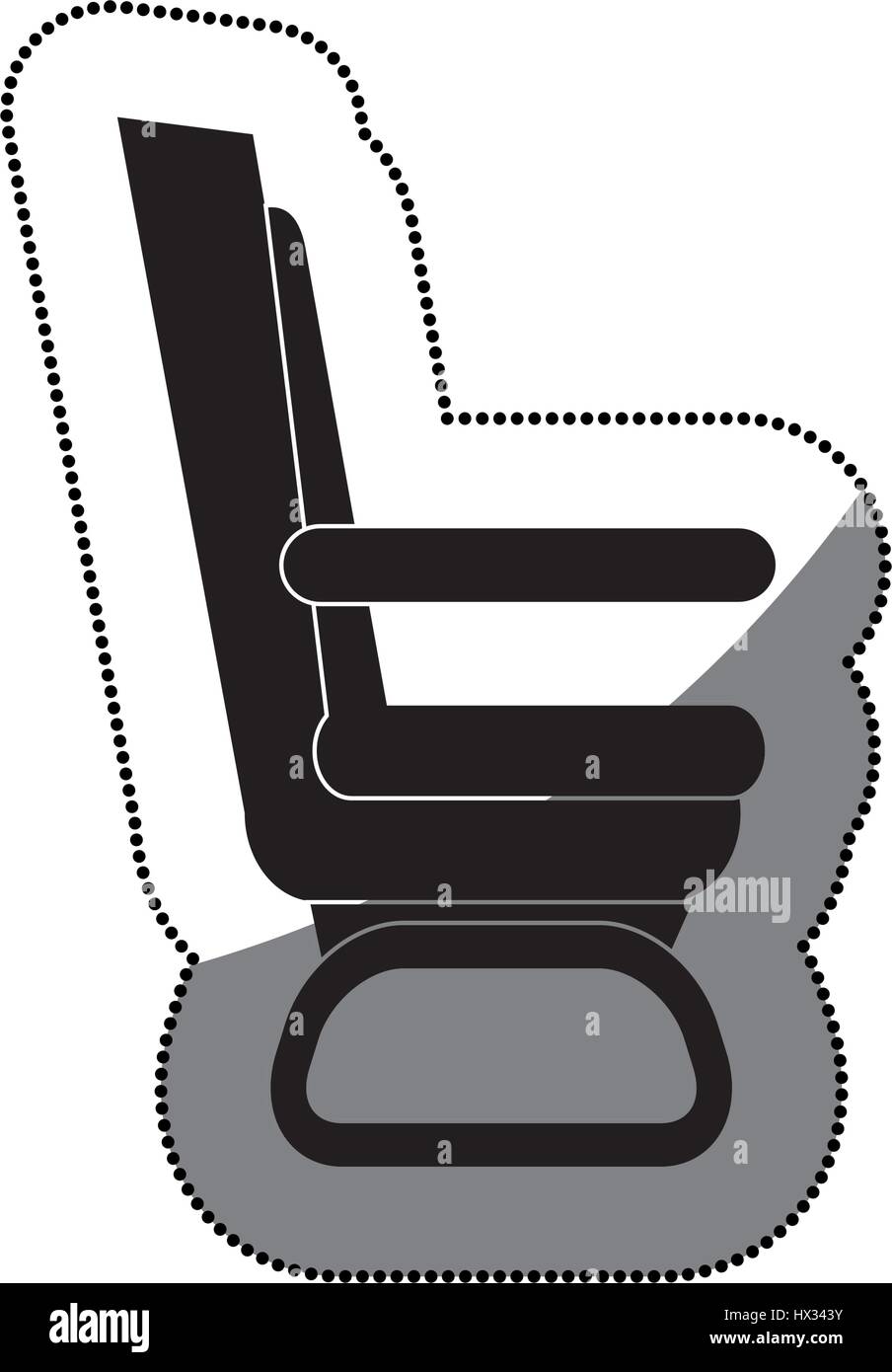 airplane chair isolated icon Stock Vector Image & Art - Alamy