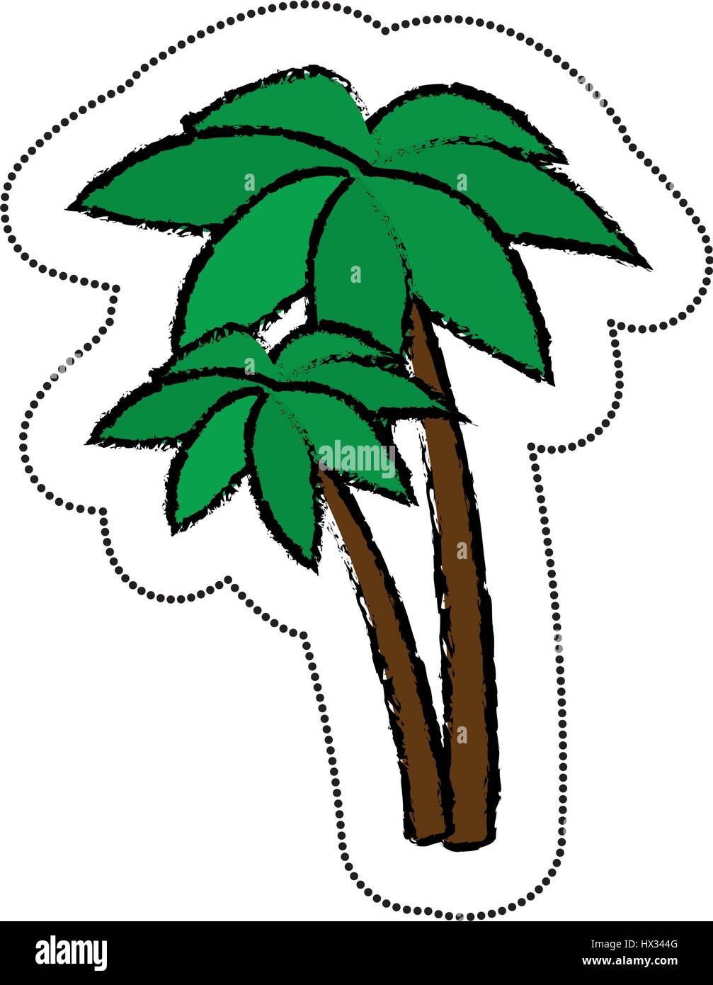 trees palms isolated icon Stock Vector Image & Art - Alamy