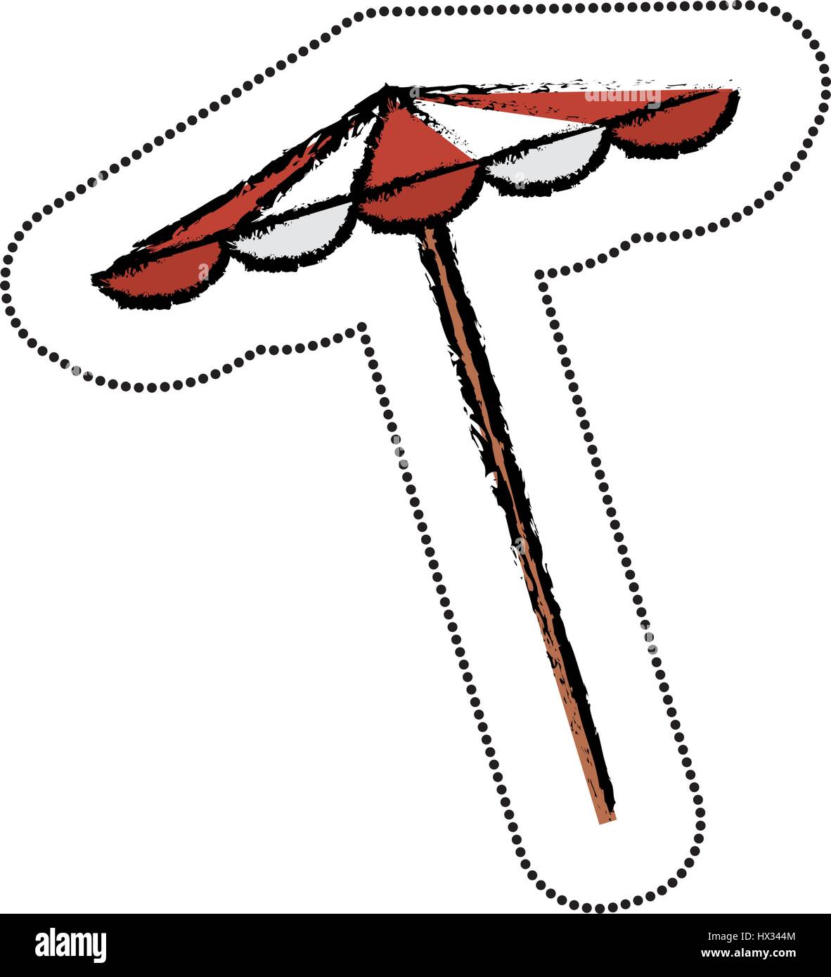 beach umbrella isolated icon Stock Vector Image & Art - Alamy