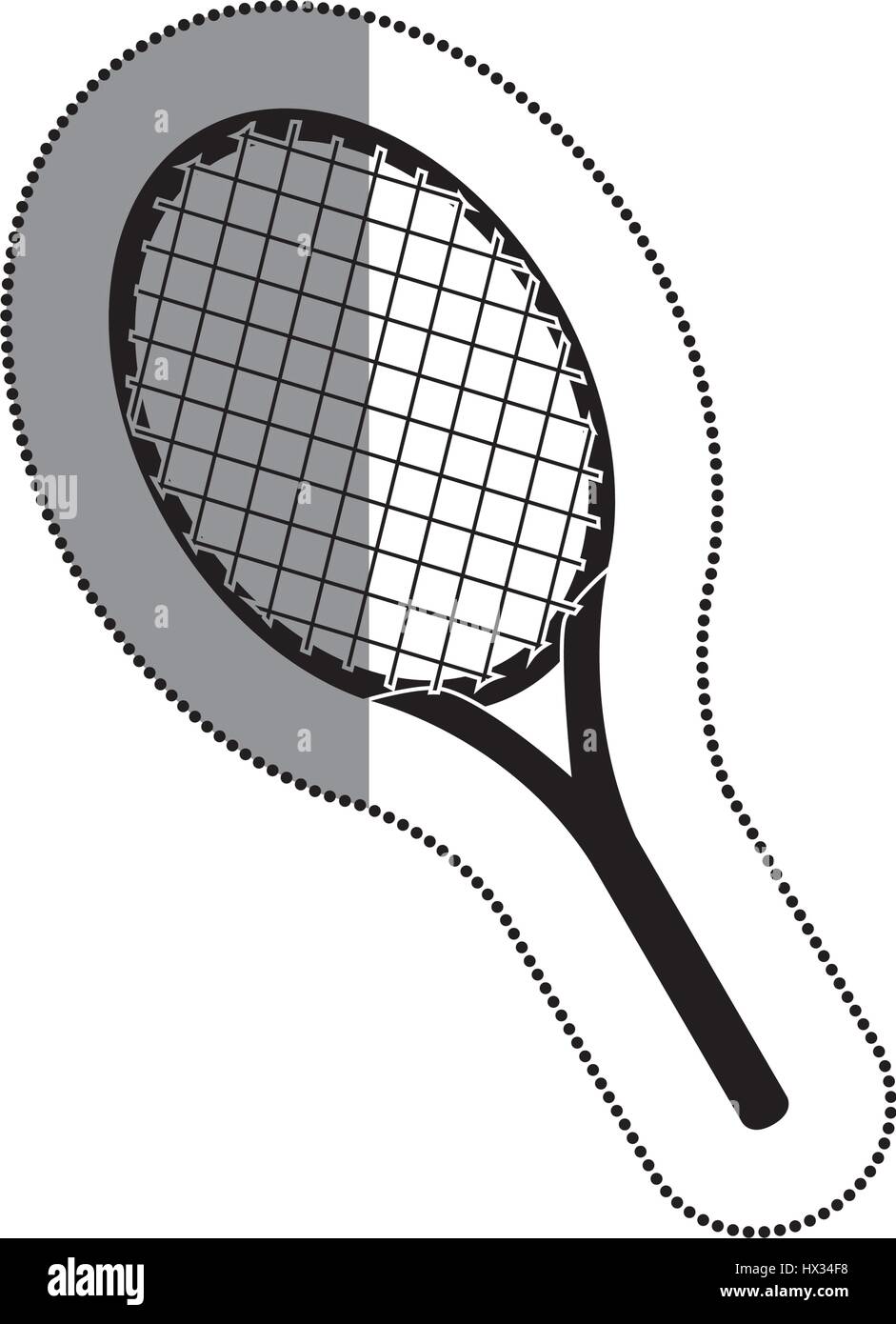 racket tennis isolated icon Stock Vector Image & Art - Alamy