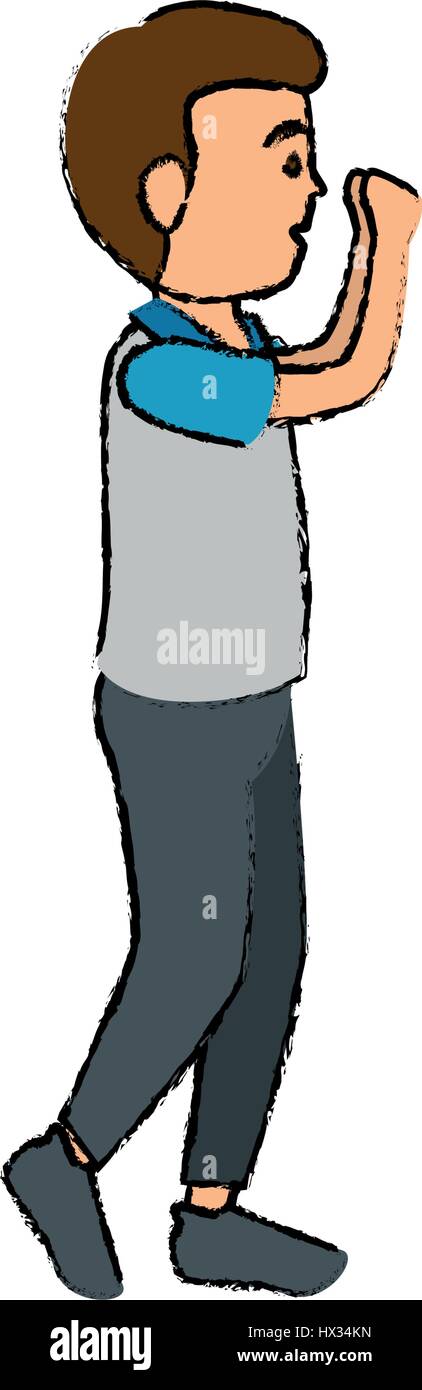 man athlete running avatar character Stock Vector Image & Art - Alamy