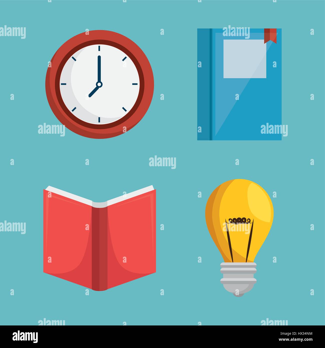 education concept elements icon Stock Vector Image & Art - Alamy