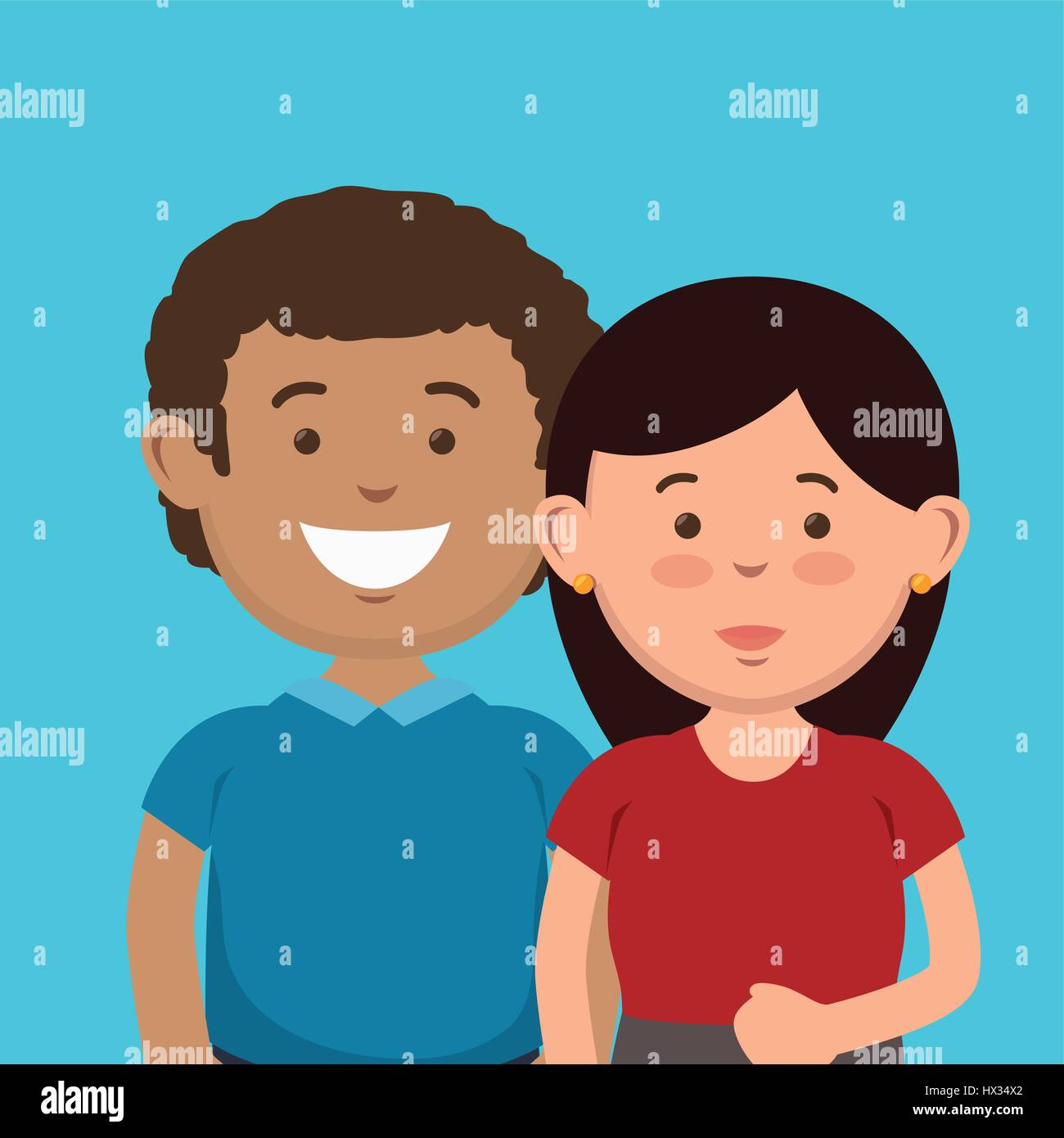 parent couple avatars characters Stock Vector Image & Art - Alamy