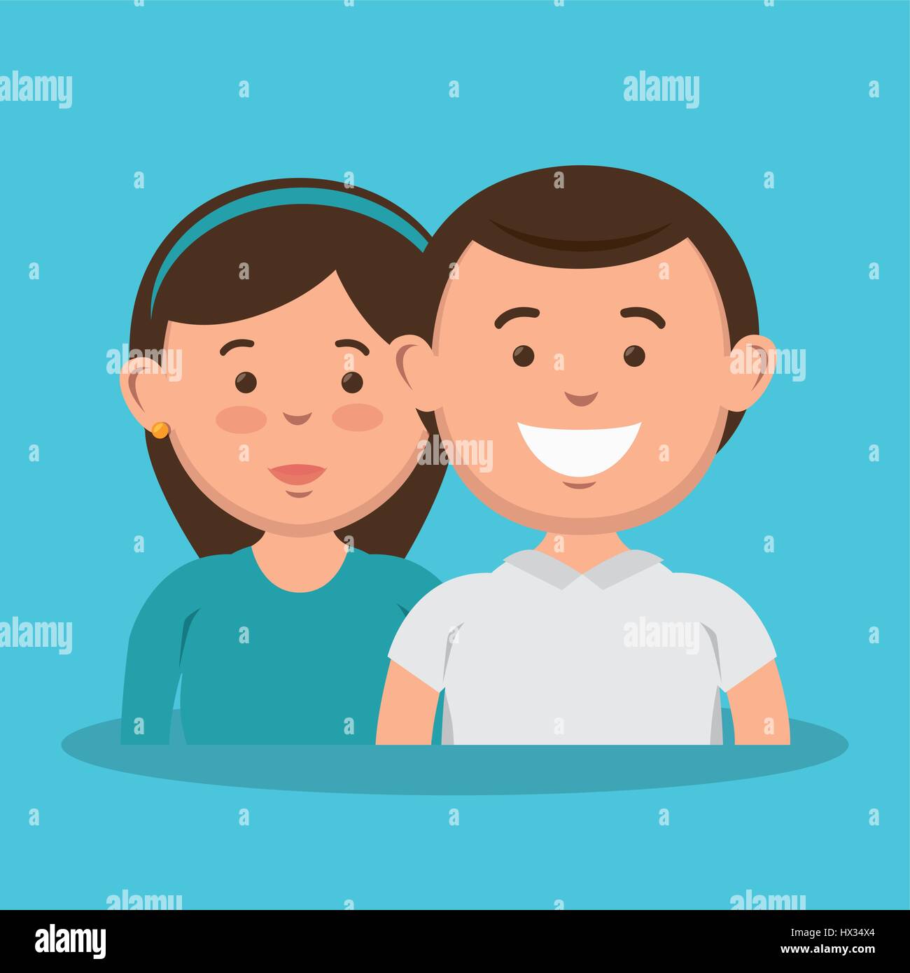 Father daughter avatars characters hi-res stock photography and images ...