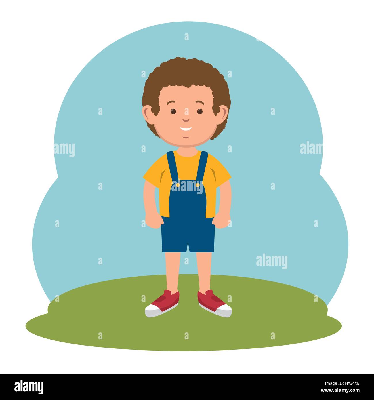 cute little boy icon Stock Vector Image & Art Alamy