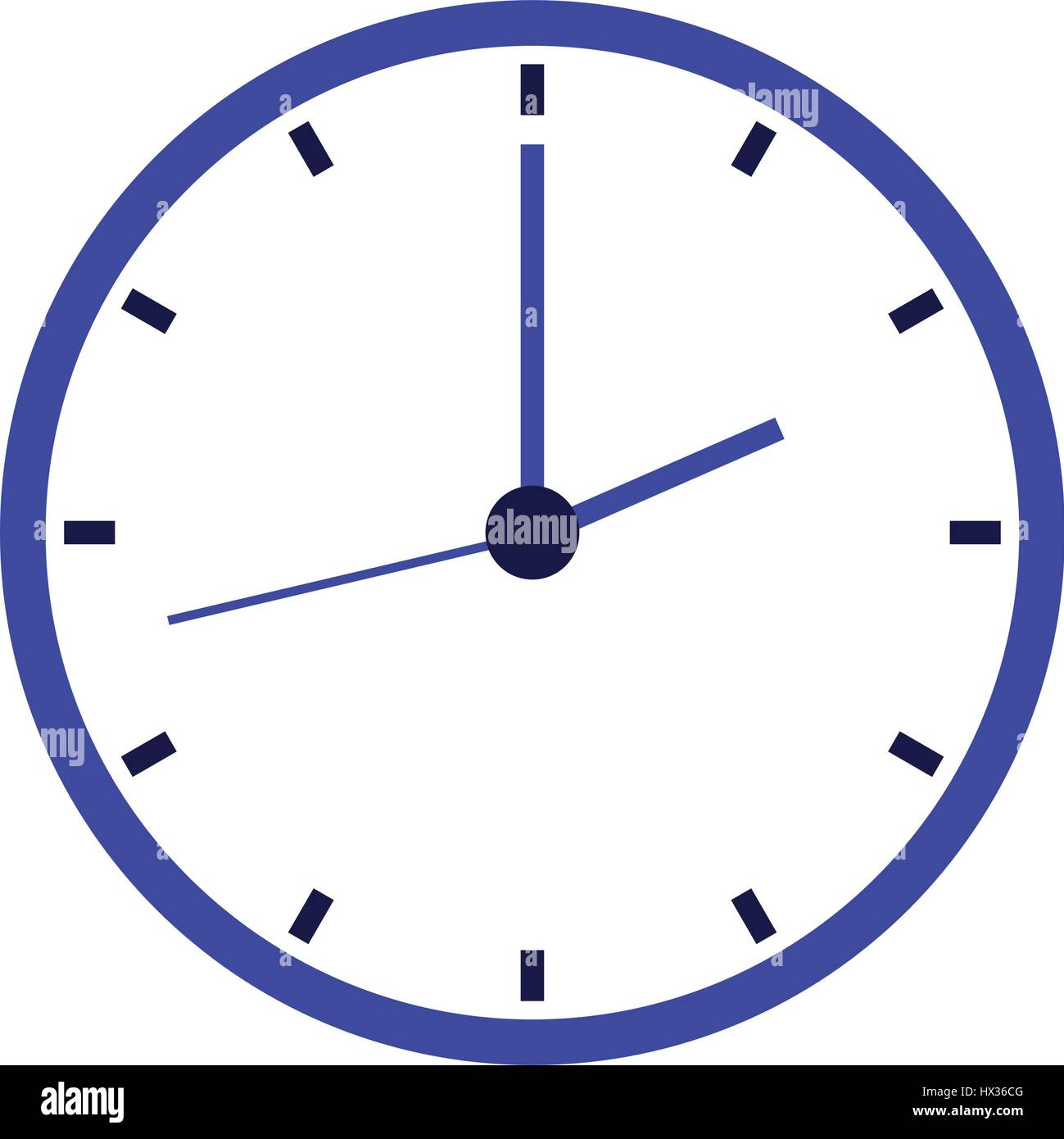 clock icon illustrated on a white background in vector Stock Vector ...