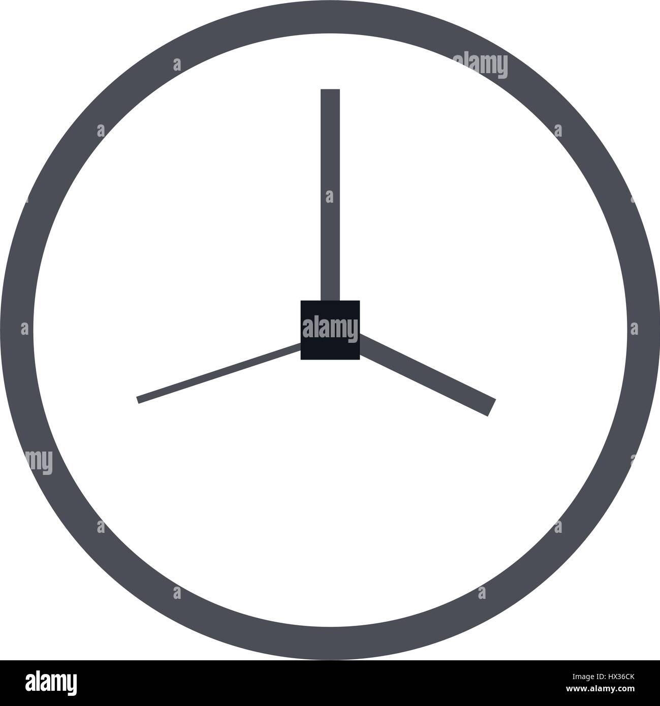 clock icon illustrated on a white background in vector Stock Vector ...