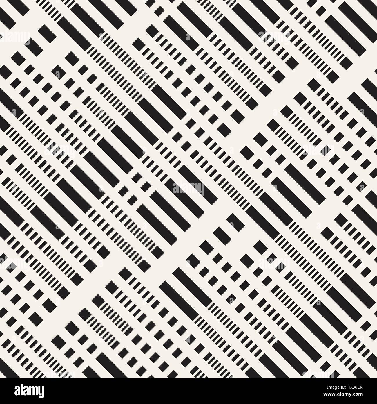 Black and White Irregular Dashed Lines Pattern. Abstract Vector ...